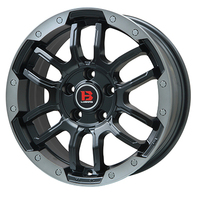 BIG WAY(ビッグウェイ) B-LUGNAS ビーラグナス マットブラック/ブラッククリア 16インチ PCD100.0 5穴