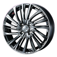 Weds(ウェッズ) LEONIS レオニス ブラックメタルコートミラーカット(BMCMC) 17インチ PCD100.0 4穴