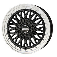 KYOHO(共豊) AME STEINER AME シュタイナー FTX オニキスブラック×リムポリッシュ 14インチ PCD100.0 4穴