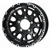 TreasureOne(トレジャーワン) WILD PORTER ワイルドポーター マットブラック/リムポリッシュ 15インチ PCD139.7 5穴