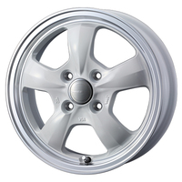 Weds(ウェッズ) Gyraft グラフト ホワイト/リムポリッシュ 14インチ PCD100.0 4穴