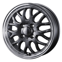 Weds(ウェッズ) Gyraft グラフト 9M ガンメタ/リムポリッシュ 12インチ PCD100.0 4穴