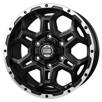 BADX(バドックス) ROCK KELLY ロックケリー マットブラック/リップポリッシュ 17インチ PCD139.7 6穴