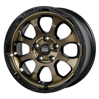 HOT STUFF(ホットスタッフ) MAD CROSS マッドクロス ブロンズクリア&リムブラック(BRC/BK) 16インチ PCD114.3 5穴