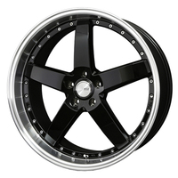 BADX(バドックス) LOXARNY ロクサーニ GRASTAR FIVE(グラスターファイブ) ブラック/リムポリッシュ 20インチ PCD114.3 5穴