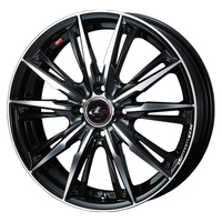 Weds(ウェッズ) LEONIS レオニス HYPER BMC(ハイパーブラックメタルコート) 16インチ PCD100.0 4穴