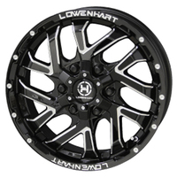 KYOHO(共豊) LOWENHART レーベンハート GXL206 グロスブラック×ミーリング 17インチ PCD139.7 6穴