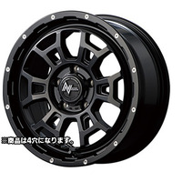 MID(マルカ) NITRO POWER ナイトロパワー セミグロスブラック/マシニング 16インチ PCD100.0 4穴