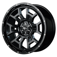 MID(マルカ) NITRO POWER ナイトロパワー セミグロスブラック/マシニング 16インチ PCD139.7 6穴