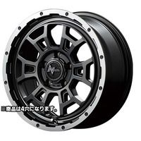 MID(マルカ) NITRO POWER ナイトロパワー H6 SLUG(スラッグ) セミグロスガンメタ/フランジDC/リムヴァーレイポリッシュ 16インチ PCD100.0 4穴