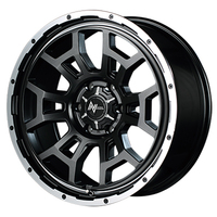 MID(マルカ) NITRO POWER ナイトロパワー セミグロスガンメタ/フランジDC/リムヴァーレイポリッシュ 16インチ PCD139.7 6穴