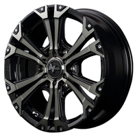 MID(マルカ) NITRO POWER ナイトロパワー JAVELIN(ジャベリン) ブラックメタリックポリッシュブラッククリア+ピアス&ミルド 16インチ PCD139.7 6穴