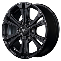 MID(マルカ) NITRO POWER ナイトロパワー JAVELIN(ジャベリン) セミグロスブラック+ピアスミルド 17インチ PCD139.7 6穴