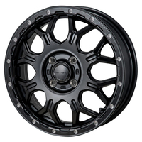 JAPAN三陽(ジャパン) MONZAJAPAN HI-BLOCK モンツァジャパン ハイブロック サテンブラック/ミーリング 14インチ PCD100.0 4穴