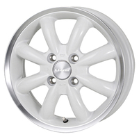 TreasureOne(トレジャーワン) K.Finesse ケーフィネス CUP(カップ) ホワイトリムポリッシュ 14インチ PCD100.0 4穴