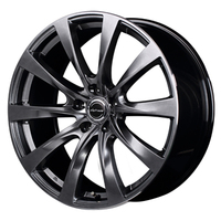 MID(マルカ) MID WHEELS MOTION2(モーション) ハイパーダークシルバー/リムエッジポリッシュ 18インチ PCD114.3 5穴