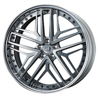 SUPER STAR(スーパースター) LEONHARDIRITT レオンハルト FORGED LF-M1(フォージド) マットスモークマシニング 22インチ PCD120.0 5穴