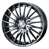 Weds(ウェッズ) LEONIS レオニス BMCMC(ブラックメタルコート/ミラーカット) 17インチ PCD100.0 4穴