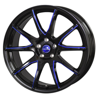 TreasureOne(トレジャーワン) Lxryhanes ラグジーヘインズ ブラックブルーマシニング 17インチ PCD114.3 5穴