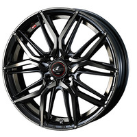 Weds(ウェッズ) LEONIS レオニス LM PBMC/TI(パールブラックミラーカット/チタントップ) 14インチ PCD100.0 4穴