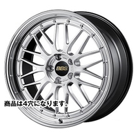 BBS LM LM ダイヤモンドシルバー/ブラックブライトダイヤカット(DS-BKBD) 17インチ PCD100.0 4穴