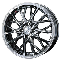 Weds(ウェッズ) LEONIS レオニス BMCMC(ブラックメタルコート/ミラーカット) 17インチ PCD100.0 4穴