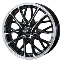 Weds(ウェッズ) LEONIS レオニス PBMC(パールブラック/ミラーカット) 17インチ PCD100.0 4穴