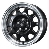 TOPY(トピー実業) LANDFOOT ランドフット GB/RP(グロスブラックリムポリッシュ) 14インチ PCD114.3 5穴