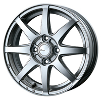 INTER MILANO(ベスト) AZ SPORTS エーゼットスポーツ LX-8 クロームシルバー 12インチ PCD100.0 4穴