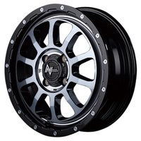 MID(マルカ) NITRO POWER ナイトロパワー ブラック/DC+マシニング/ブラッククリア 14インチ PCD100.0 4穴