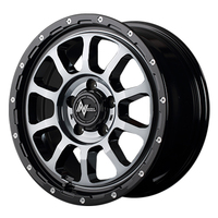 MID(マルカ) NITRO POWER ナイトロパワー M10 PERSHING(パーシング) ブラック/DC+マシニング/ブラッククリア 16インチ PCD114.3 5穴