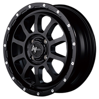 MID(マルカ) NITRO POWER ナイトロパワー セミグロスブラック/マシニング 14インチ PCD100.0 4穴