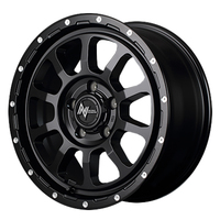 MID(マルカ) NITRO POWER ナイトロパワー M10 PERSHING(パーシング) セミグロスブラック/マシニング 16インチ PCD114.3 5穴