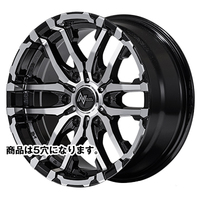 MID(マルカ) NITRO POWER ナイトロパワー ブラックメタリック/ミラーカット 16インチ PCD139.7 5穴
