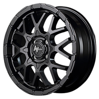 MID(マルカ) NITRO POWER ナイトロパワー セミグロスブラックマシニング 15インチ PCD100.0 4穴