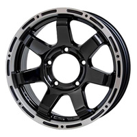 HOT STUFF(ホットスタッフ) MAD CROSS マッドクロス ブラック/リムポリッシュ 18インチ PCD150.0 5穴