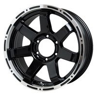 HOT STUFF(ホットスタッフ) MAD CROSS マッドクロス MC-76 ブラック/リムポリッシュ 18インチ PCD139.7 6穴