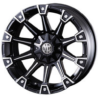 CRIMSON(クリムソン) MG エムジー MONSTER(モンスター) マットブラックポリッシュ 17インチ PCD139.7 6穴