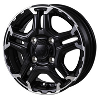 JAPAN三陽(ジャパン) MONZAJAPAN JP-STYLE モンツァジャパン ジェイピースタイル MJ-TRAIL(エムジェイトレイル) サテンブラック/ポリッシュ 12インチ PCD100.0 4穴