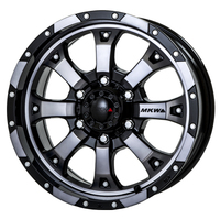MKW MKW MK-46 ダイヤカットグラファイトクリア 17インチ PCD139.7 6穴