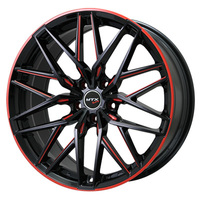 BIG WAY(ビッグウェイ) EUROBAHN ユーロバーン nurburg MTX(ニュルブルグ) グロスブラック/マシニングレッド 20インチ PCD112.0 5穴