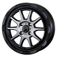 Weds(ウェッズ) WEDS ADVENTURE ウェッズアドベンチャー MUD VANCE 06 マットブラックポリッシュ 12インチ PCD100.0 4穴