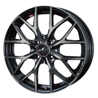 Weds(ウェッズ) LEONIS レオニス PBMC/TI(パールブラック ミラーカット/チタントップ) 17インチ PCD100.0 4穴