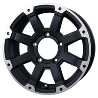 BADX(バドックス) ROCK KELLY ロックケリー MX-Ⅰ マットブラック/リップポリッシュ 16インチ PCD139.7 5穴