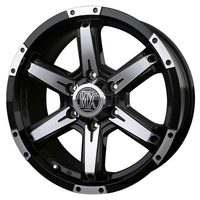 BADX(バドックス) ROCK KELLY ロックケリー MX-Ⅲ ブラックポリッシュ 17インチ PCD139.7 6穴