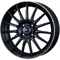 Weds(ウェッズ) LEONIS レオニス MBP(マットブラック/リムポリッシュ) 17インチ PCD100.0 4穴