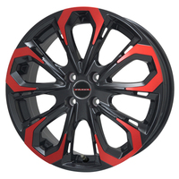 BIG WAY(ビッグウェイ) Leyseen レイシーン PRAVA 5X(プラバ) レッドクリア 17インチ PCD100.0 4穴