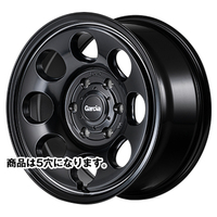 MID(マルカ) MID WHEELS セミグロスブラック/ヴァーレイポリッシュ 16インチ PCD139.7 5穴