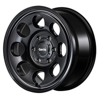 MID(マルカ) MID WHEELS セミグロスブラック/ヴァーレイポリッシュ 17インチ PCD139.7 6穴