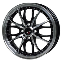 HOT STUFF(ホットスタッフ) Precious プレシャス HM3 メタリックブラック&ポリッシュ 14インチ PCD100.0 4穴